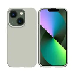 Coque Silicone Compatible pour Apple iPhone 13 Orange