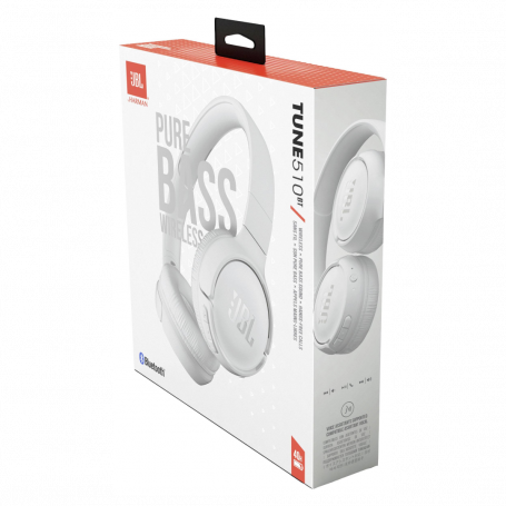 Casque Bluetooth JBL Tune 510BT - JBLT510BTWHT