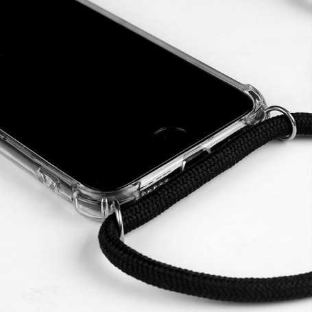Coque en Silicone Protection en Miroir avec collier - iPhone